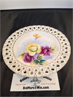 SGK Dresden Floral Occupied Japan Decorative Plate