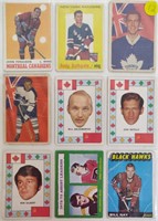 9 1960s-70s OPC Hockey Cards