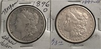 1896-O & 1897-O Morgan Dollars