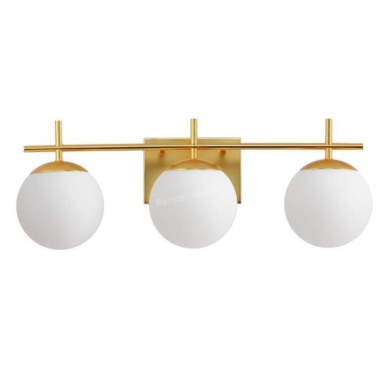 Maxim Lolli 3-Light Satin Brass Vanity Light