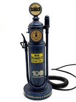 Blue Sunoco Fuel Pump Telephone 9.25”