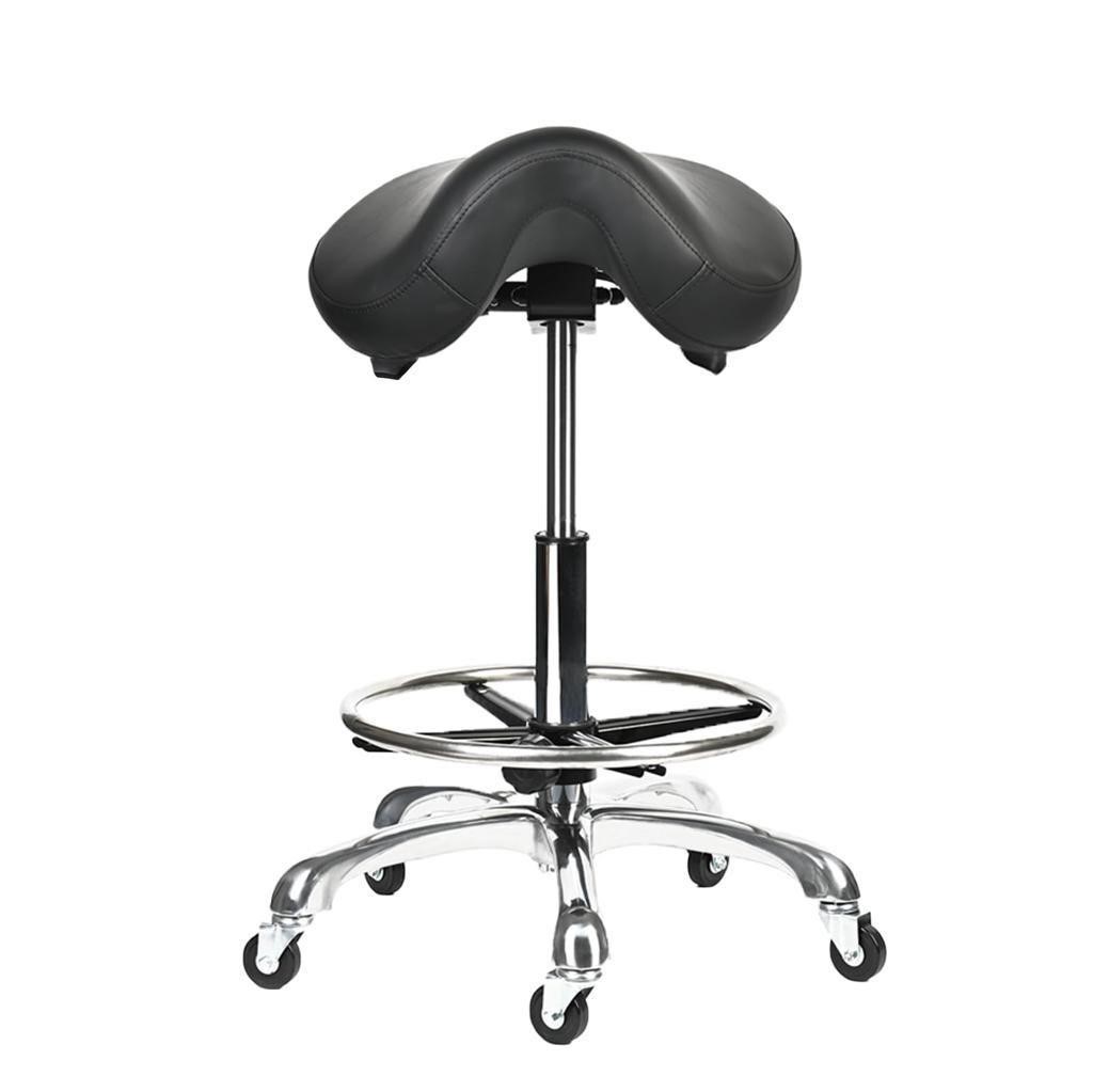 Saddle Tilting Stool Rolling Chair with Thicker