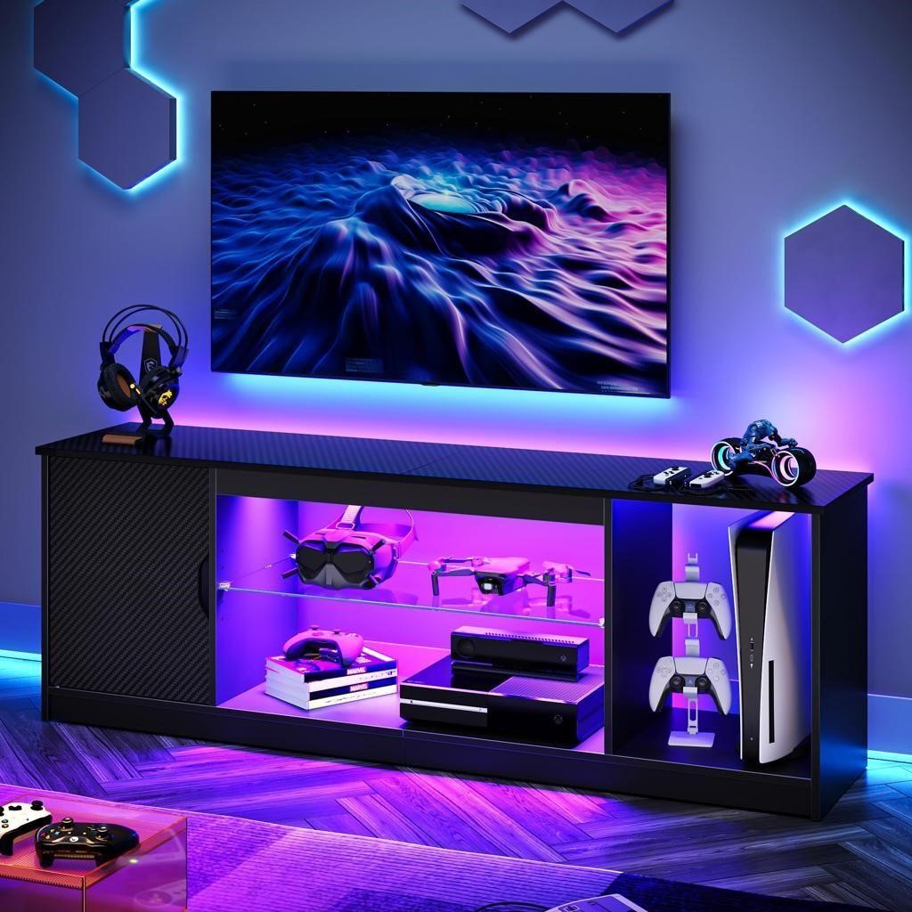 Bestier LED TV Stand for 55 60 65 Inch TV