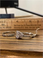 Oval Cut Ring Set Size 8