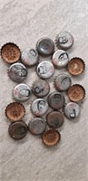 1960's Cork Back Coca-Cola NHL Player Bottle Caps