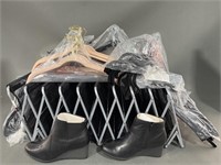 Closet Shoe Rack, Clark’s Boots, Hangers & More