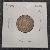 1909 Indian Head Penny coin
