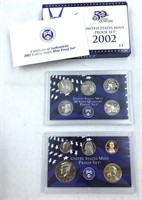 2002 US Mint Proof Coin Set