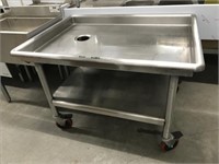Rolling SS Sink Table Model 2820