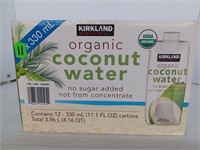 Kirkland organic coconut water 11- 11.1fl oz