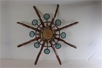 Large Copper & Glass Wall Decor
