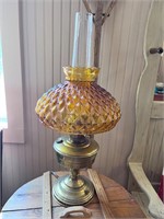 Vintage Aladdin Lamp Model 11 electrified Amber