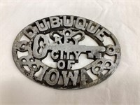 Dubuque, Iowa Key City Aluminum Plaque/ Emblem,