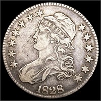 1828 Lg 8's Capped Bust Half Dollar LIGHTLY