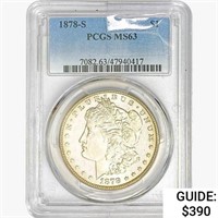 1878-S Morgan Silver Dollar PCGS MS63