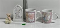 Vtg Precious Moments Mugs Baby Gods Workmanship