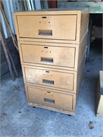 4 drawer cabinet on rollers