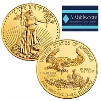 1 oz - .999 Gold Eagle - BU (Year Varies)