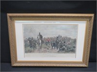 FRAMED COLOURED LITHOGRAPHY - SEE DESCIP. BELOW