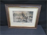FRAMED LITHOGRAPHY "IN A FIX"