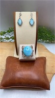 Beautiful Sterling Silver and Larimar Ring with