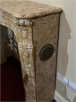 Smart 19th Century French Sienna Marble Fire