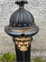 Victorian Style Street Water Pump with Lions Mask