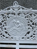 Decorative Cast Iron Bench, Central Panel with