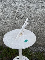 Cast Metal Sun Dial on Stand (34 cm W x 80 cm H)