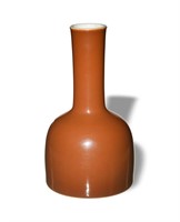 Chinese Brown Mallet Vase, Late 19th C#