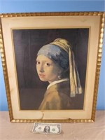 *Framed, Johannes Vermeer 1632-1675, 19.5in X 23in