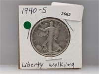 1940-S 90% Silver Walker Half $1 Dollar