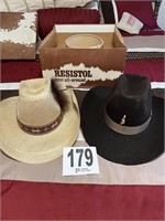 2 Resistol Cowboy Hats