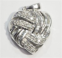 Sterling Silver Diamond (0.30ct) Heart-shaped