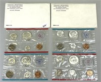 1964 U.C. UNC Mint Sets 90% Silver Kennedy.