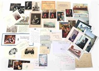 INTERNATIONAL DIGNITARY SIGNED PHOTOS, CARDS & LET