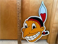 Wooden Chief Wahoo Wall Hanging