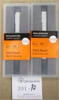 2 Moleskine Click Pencils