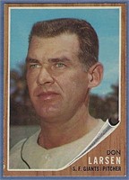 Nice 1962 Topps #33 Don Larsen SF Giants