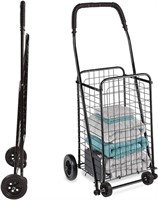 DMI Utility Cart with Wheels for Shopping, Black