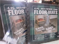 2 4pc foam floor mats 20x20 each