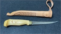 Vintage Rapala Filet Knife With Case 4" Blade