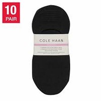 10-Pk Cole Haan Women's 4-10 No Show Liner Sock,