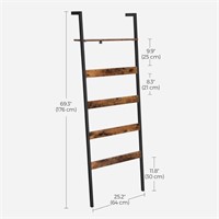 VASAGLE Blanket Ladder Shelf Wall-Leaning Rack