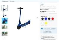 B3572  Hover-1 Alpha Scooter 18 mph Blue