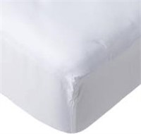 Premium Quality Fitted Sheet, White, Queen