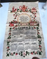 1966 cloth calendar