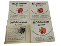 LOT OF 2 RED INDIAN McCOLL-FRONTENAC TOWLETTES