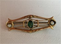 10 ct. GOLD VICTORIAN PIN