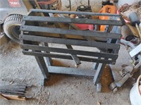 Black Wood Saddle Rack